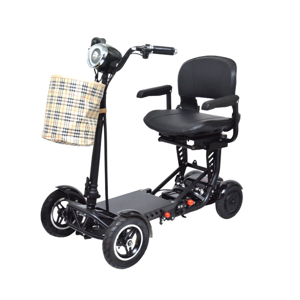 Zwarte scootmobiel