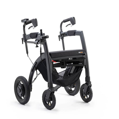 Rollz Motion Electric | Elektrische Rolstoel & Rollator in 1 | Matt Black