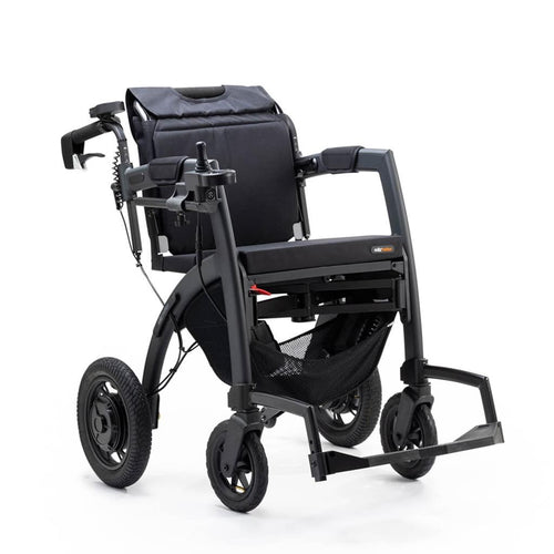 Rollz Motion Electric | Elektrische Rolstoel & Rollator in 1 | Matt Black