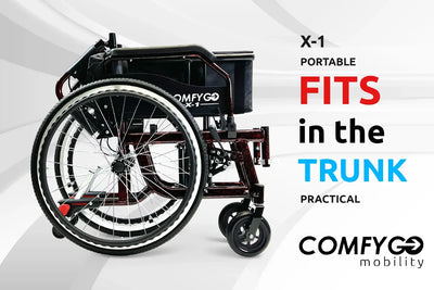ComfyGO X-1 | Lichtgewicht Handmatige Rolstoel + Snel Afneembare Wielen